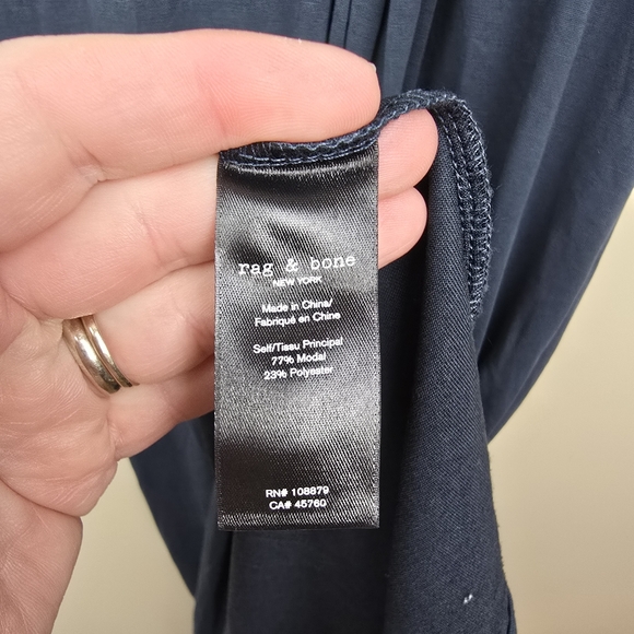 Rag & Bone Christy Wrap-Effect Modal Blend Jersey Midi Dress size M - Picture 6 of 8